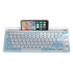 KY-K872W tri-mode wireless keyboard with metal music knob for OEM keyboard supply main product image