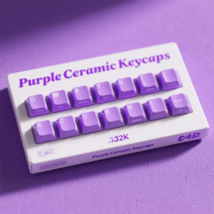 Purple Ceramic Keycaps