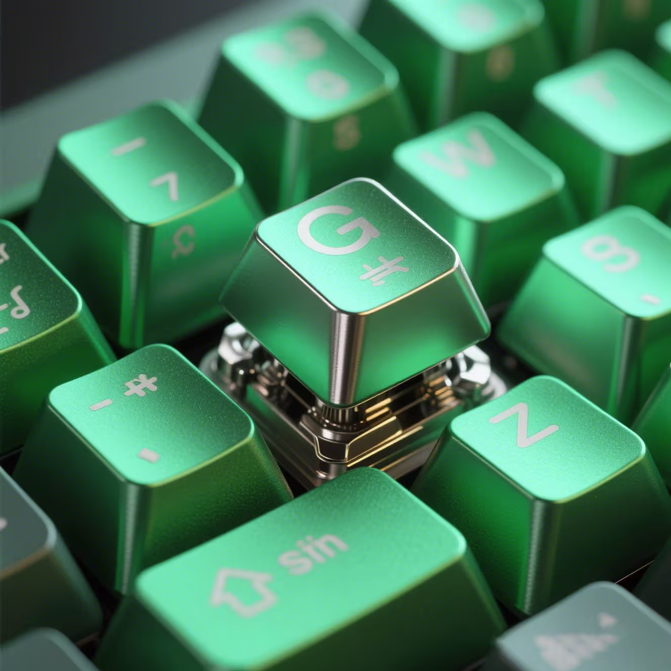 Durable Metal Keycaps for Typists Durable Metal Keycaps for Typists