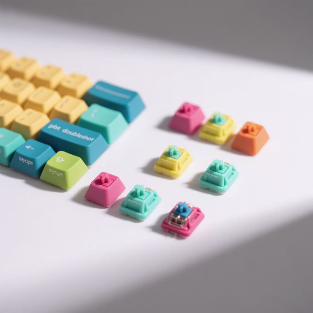 doubleshot pbt keycaps​ 60 75