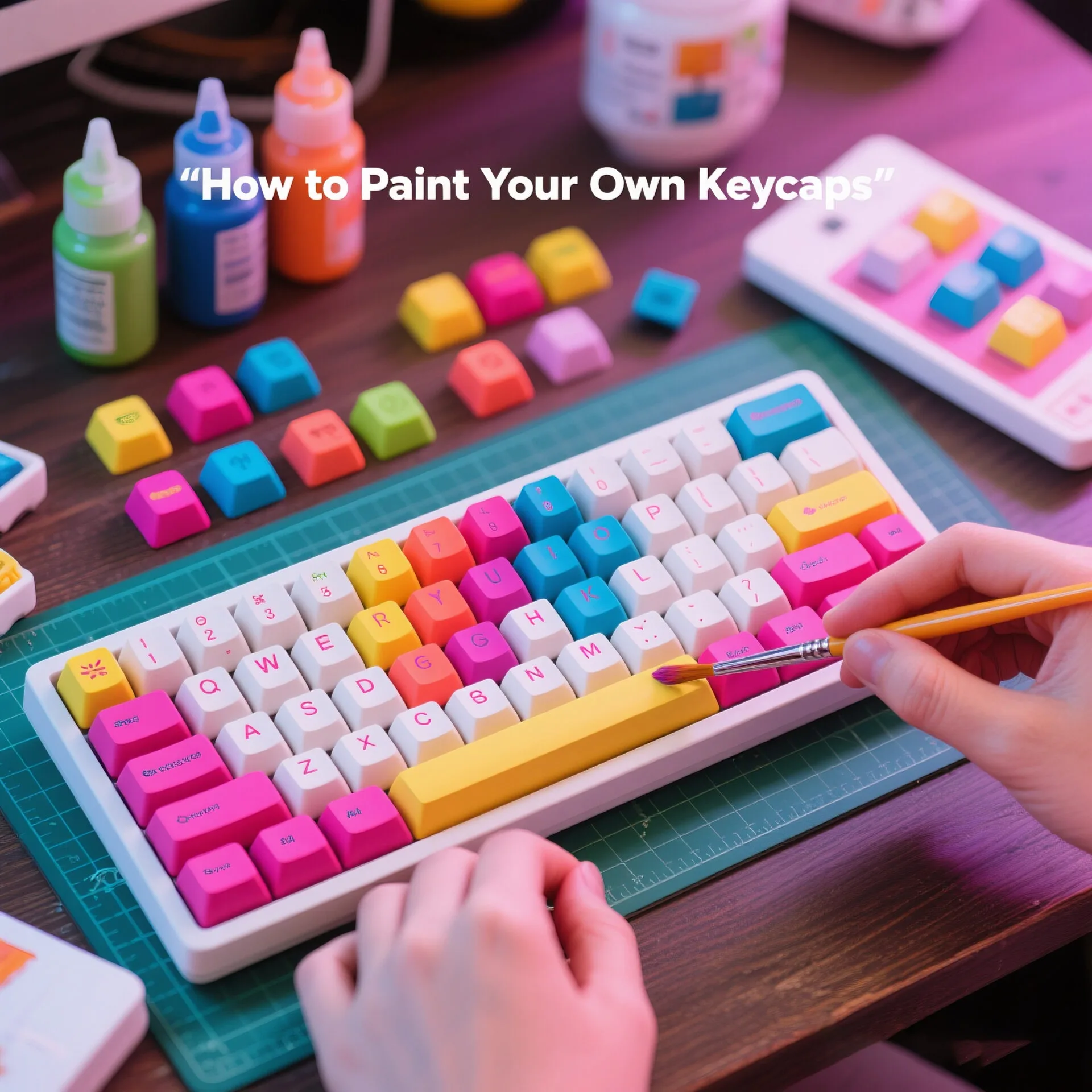 How to Paint Your Own Keycaps (DIY Custom Style)
