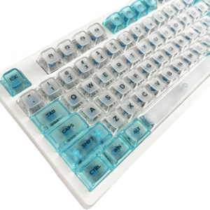 allwinOEM/ODM MDA Profile Clear PC Keycaps - UV Printed, Frosted & Polished