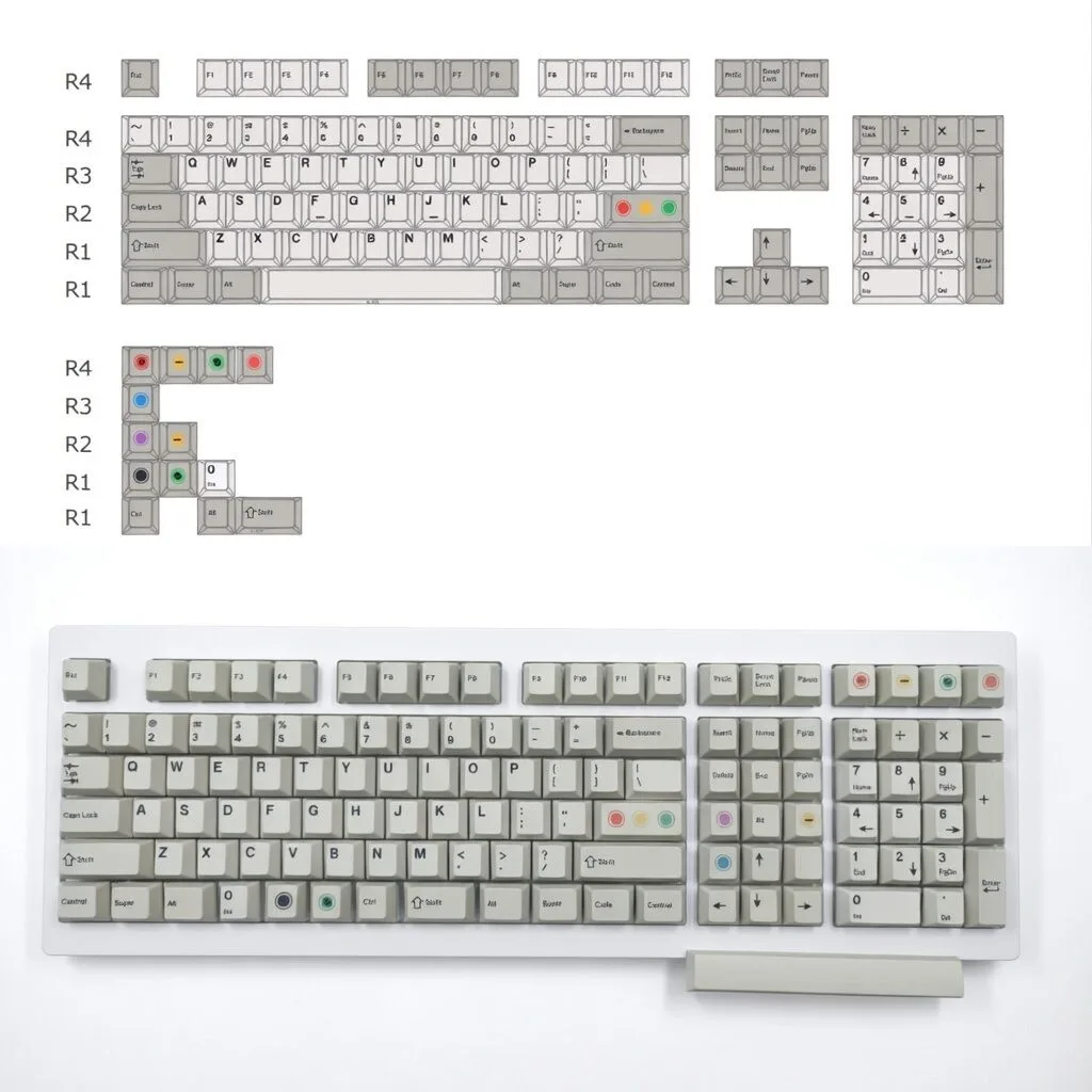 oem profile dye-sub keycap set