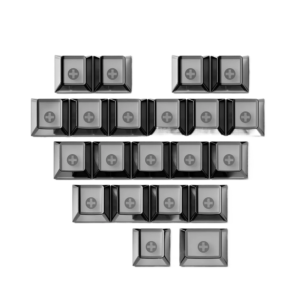 21 Key Transparent PC Keycap Set - Cherry Profile, Black, White, Red, Green & More for custom mechanical keyboard keycap sourcing main product image