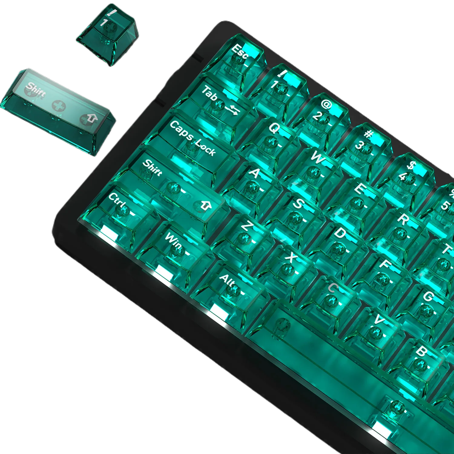 Korean Style Crystal Clear PC Keycaps for Mechanical Keyboard for custom mechanical keyboard keycap sourcing main product image