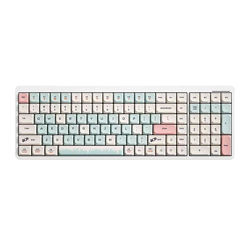 105-Key Wireless Mechanical Keyboard, Low-Profile, Bluetooth for OEM ODM keyboard wholesale supply main product image