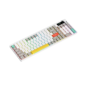 YK100 Low-Profile Mechanical Keyboard, Screen, Wireless/Wired, Dye-Sub PBT Keycaps for custom mechanical keyboard keycap sourcing product gallery image 2